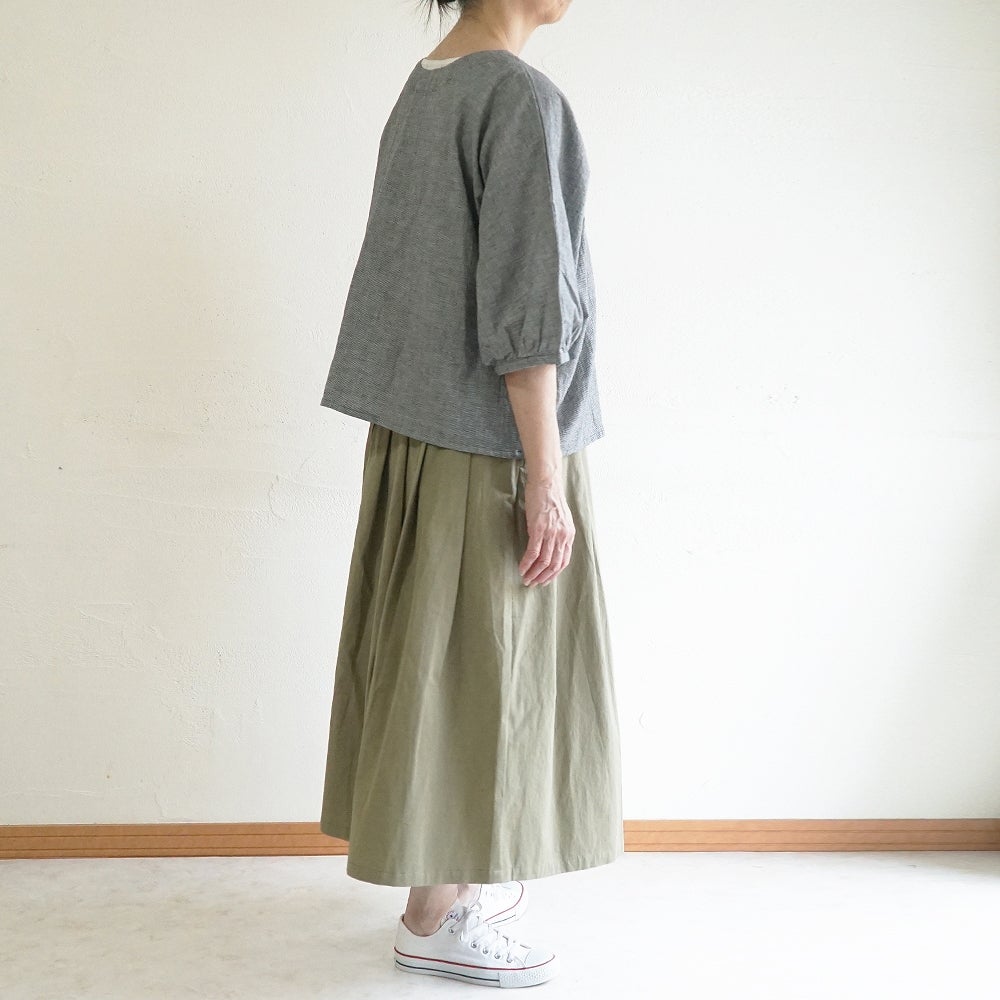 Branch m‘.,ブランチエム,ナチュラル,30代,40代,50代,60代,コットン,ゆったり,綿,ブラウス,ドルマンブラウス,コットンリネン,羽織,ドルマン,