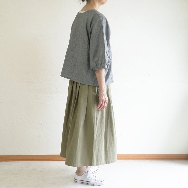 Branch m‘.,ブランチエム,ナチュラル,30代,40代,50代,60代,コットン,ゆったり,綿,ブラウス,ドルマンブラウス,コットンリネン,羽織,ドルマン,