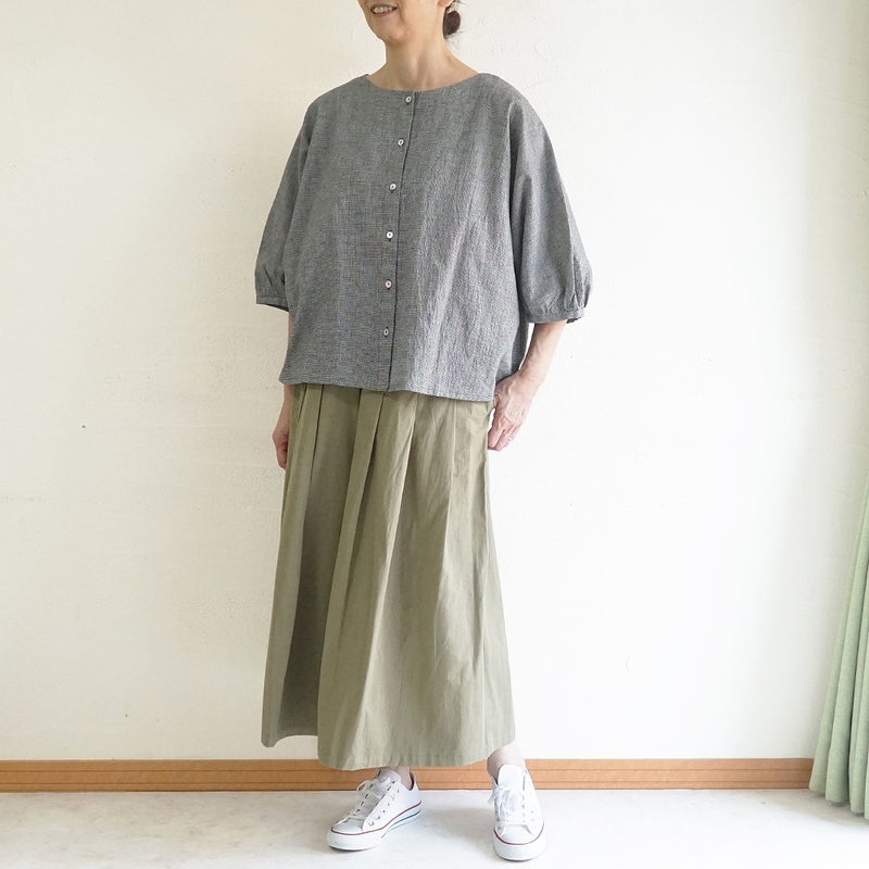 Branch m‘.,ブランチエム,ナチュラル,30代,40代,50代,60代,コットン,ゆったり,綿,ブラウス,ドルマンブラウス,コットンリネン,羽織,ドルマン,