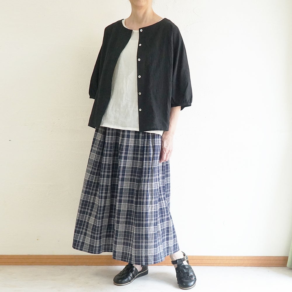 Branch m‘.,ブランチエム,ナチュラル,30代,40代,50代,60代,コットン,ゆったり,綿,ブラウス,ドルマンブラウス,コットンリネン,羽織,ドルマン,