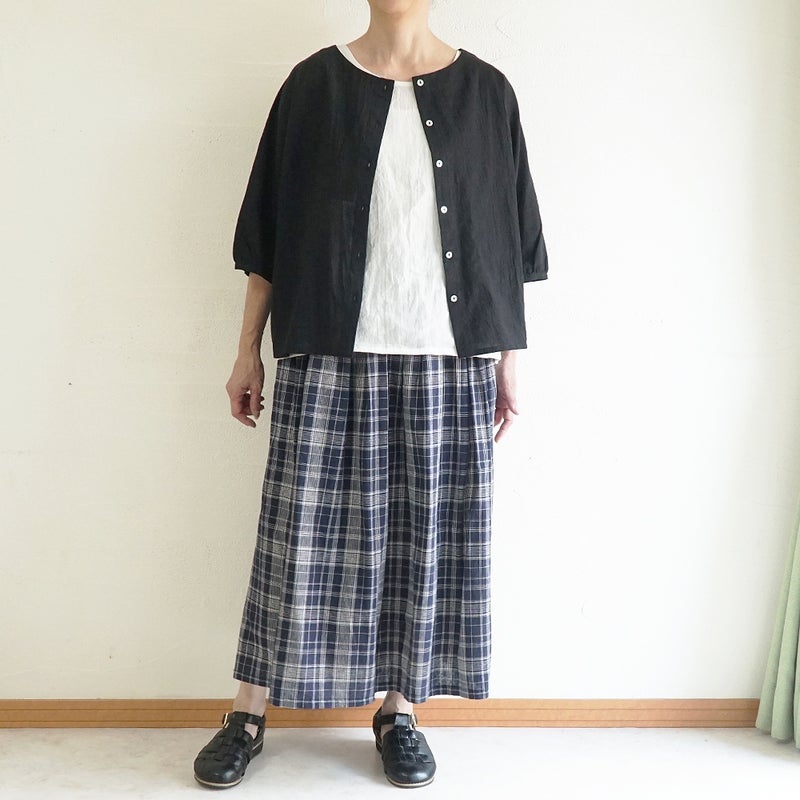 Branch m‘.,ブランチエム,ナチュラル,30代,40代,50代,60代,コットン,ゆったり,綿,ブラウス,ドルマンブラウス,コットンリネン,羽織,ドルマン,