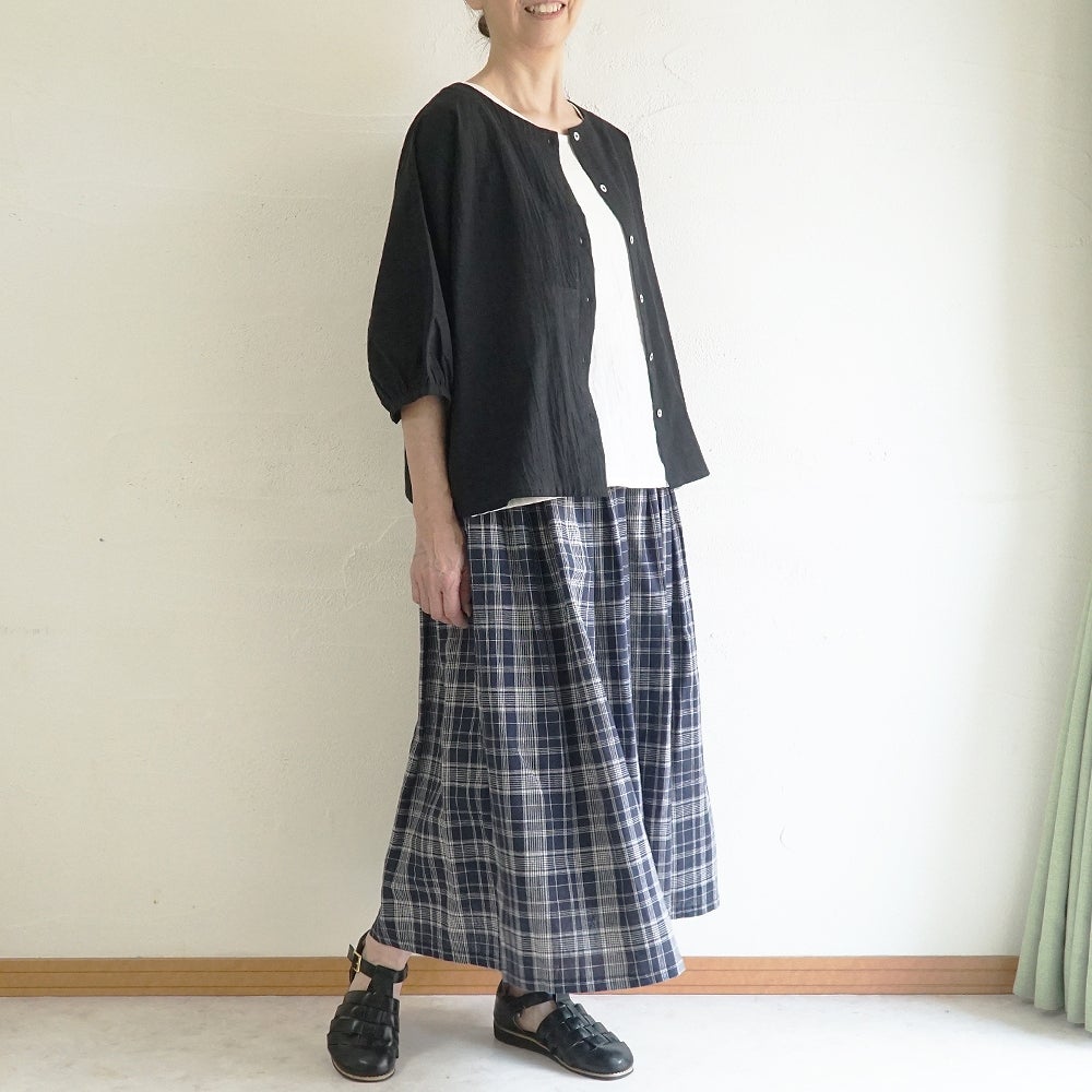 Branch m‘.,ブランチエム,ナチュラル,30代,40代,50代,60代,コットン,ゆったり,綿,ブラウス,ドルマンブラウス,コットンリネン,羽織,ドルマン,