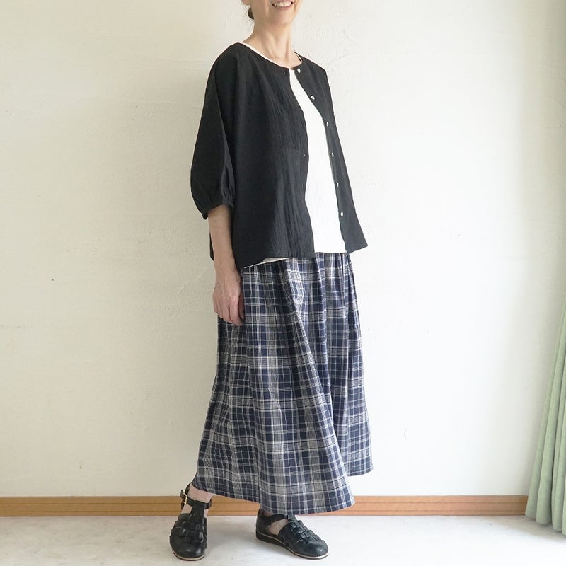Branch m‘.,ブランチエム,ナチュラル,30代,40代,50代,60代,コットン,ゆったり,綿,ブラウス,ドルマンブラウス,コットンリネン,羽織,ドルマン,