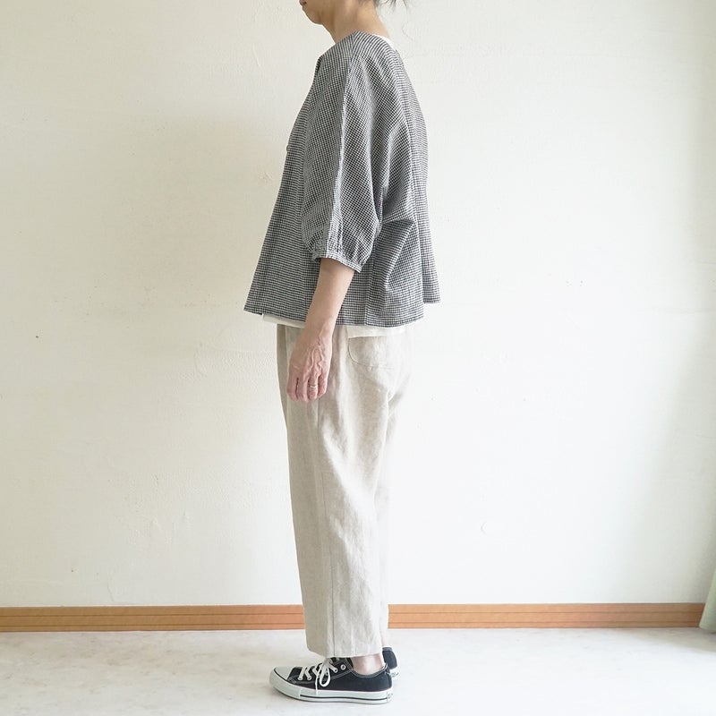 Branch m‘.,ブランチエム,ナチュラル,30代,40代,50代,60代,コットン,ゆったり,綿,ブラウス,ドルマンブラウス,コットンリネン,羽織,ドルマン,