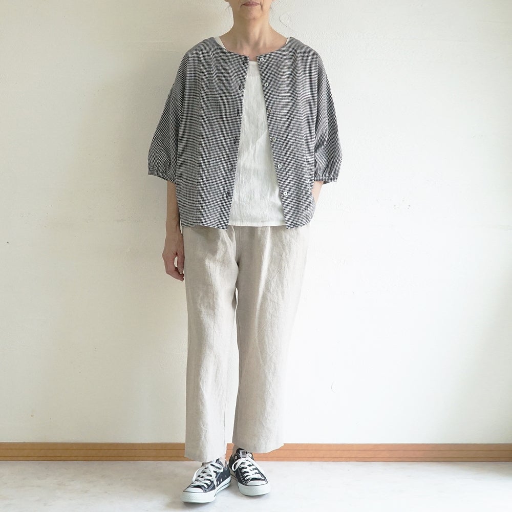 Branch m‘.,ブランチエム,ナチュラル,30代,40代,50代,60代,コットン,ゆったり,綿,ブラウス,ドルマンブラウス,コットンリネン,羽織,ドルマン,