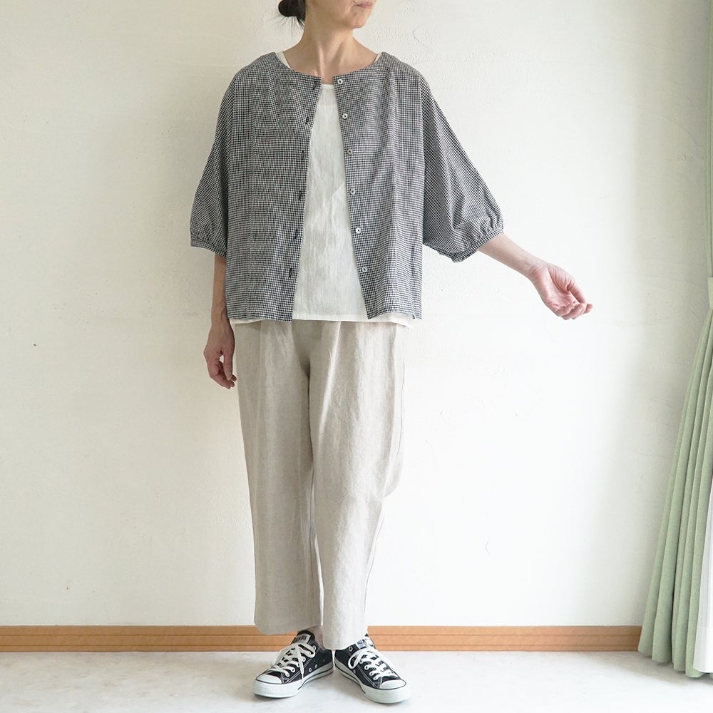 Branch m‘.,ブランチエム,ナチュラル,30代,40代,50代,60代,コットン,ゆったり,綿,ブラウス,ドルマンブラウス,コットンリネン,羽織,ドルマン,
