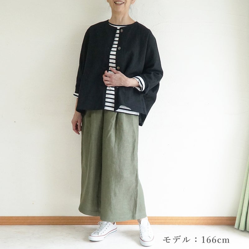 Branch m‘.,ブランチエム,ナチュラル,30代,40代,50代,60代,リネン,麻, ,ゆったり,ワイドパンツ,リネンワイドパンツ,リネンパンツ,パンツ,タックパンツ