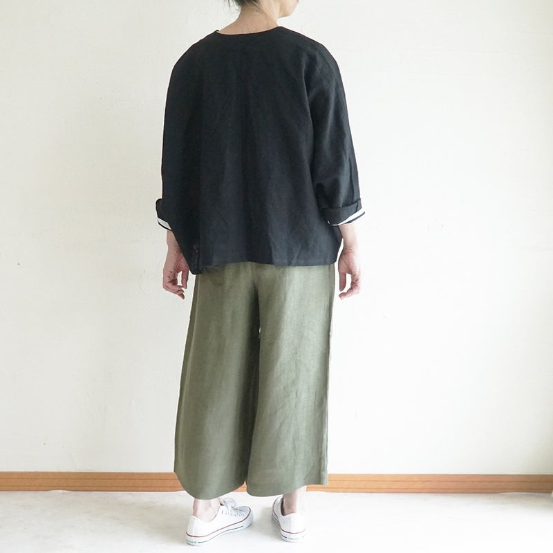 Branch m‘.,ブランチエム,ナチュラル,30代,40代,50代,60代,リネン,麻, ,ゆったり,ワイドパンツ,リネンワイドパンツ,リネンパンツ,パンツ,タックパンツ