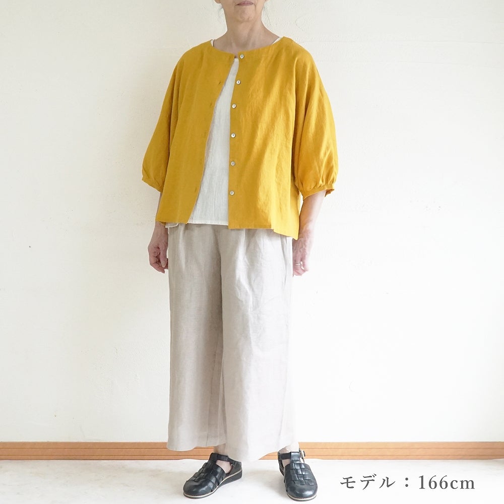 Branch m‘.,ブランチエム,ナチュラル,30代,40代,50代,60代,リネン,麻, ,ゆったり,ワイドパンツ,リネンワイドパンツ,リネンパンツ,パンツ,タックパンツ