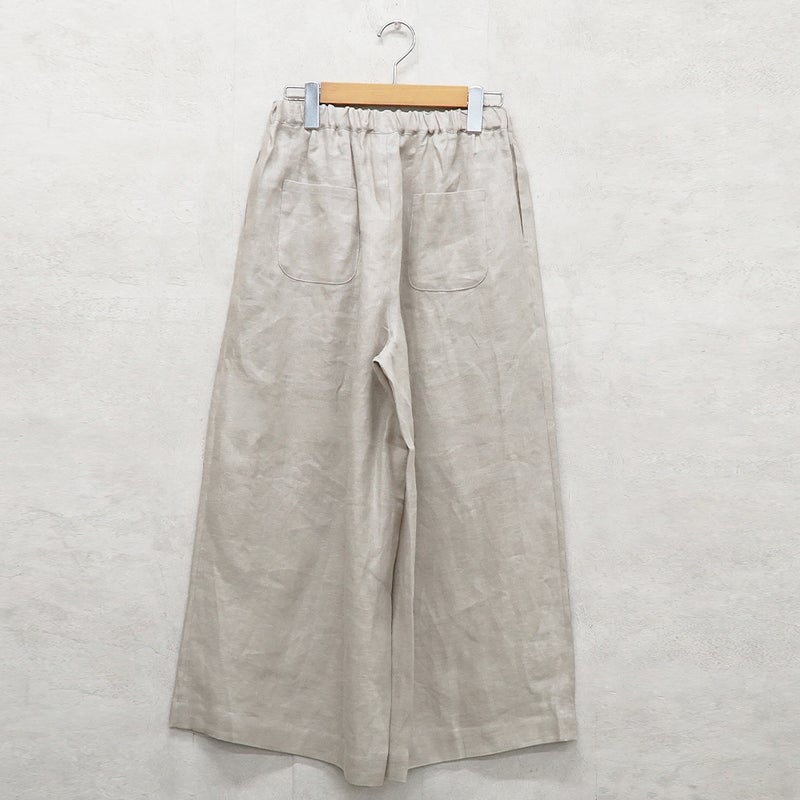 Branch m‘.,ブランチエム,ナチュラル,30代,40代,50代,60代,リネン,麻, ,ゆったり,ワイドパンツ,リネンワイドパンツ,リネンパンツ,パンツ,タックパンツ