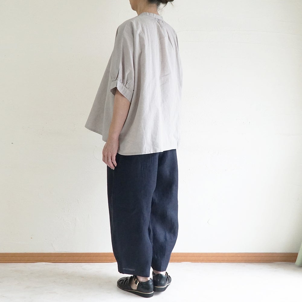 Branch m‘.,ブランチエム,ナチュラル,30代,40代,50代,60代,リネン,麻, ,ゆったり,ワイドパンツ,リネンワイドパンツ,リネンパンツ,パンツ,タックパンツ,フィグパンツ,コクーンパンツ