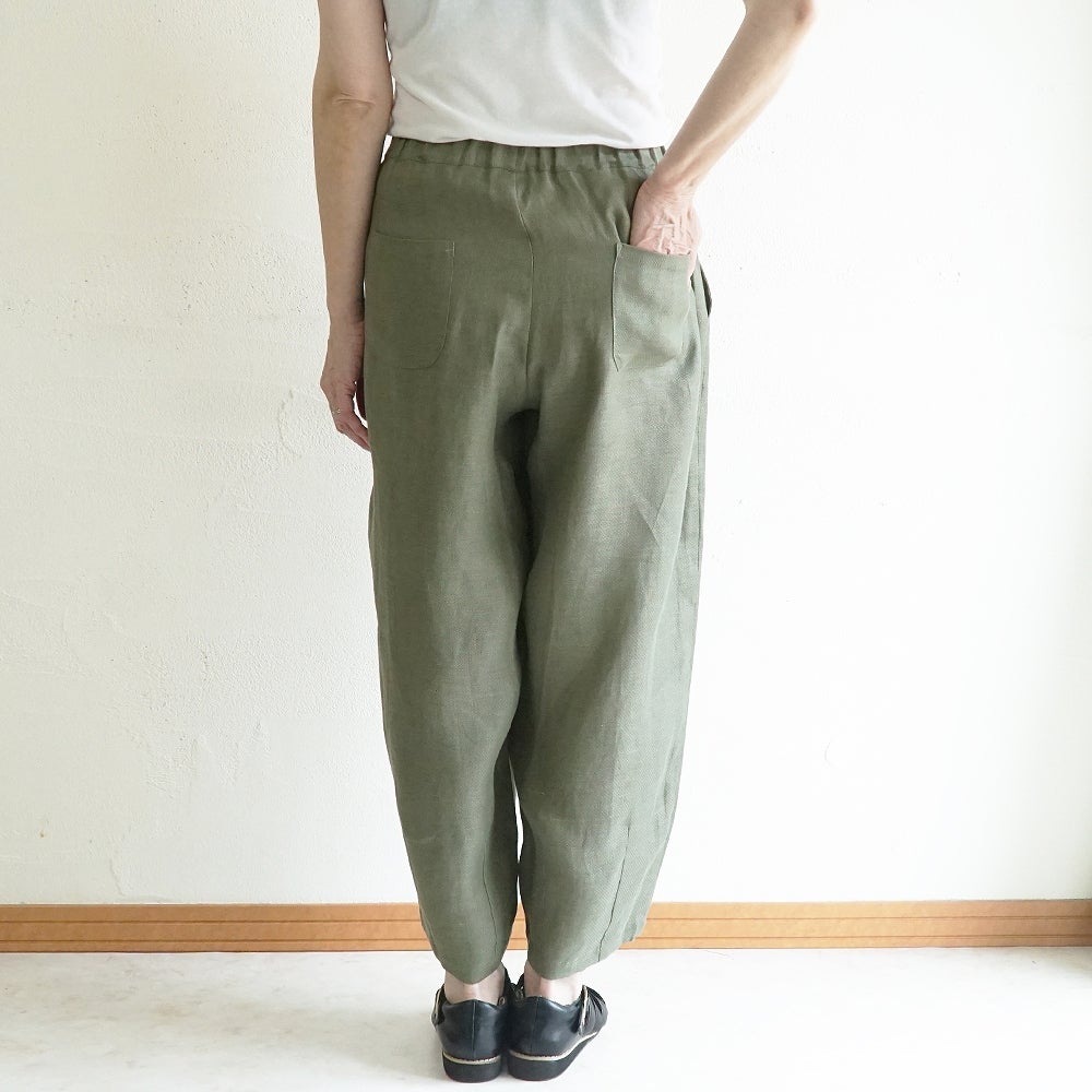 Branch m‘.,ブランチエム,ナチュラル,30代,40代,50代,60代,リネン,麻, ,ゆったり,ワイドパンツ,リネンワイドパンツ,リネンパンツ,パンツ,タックパンツ,フィグパンツ,コクーンパンツ
