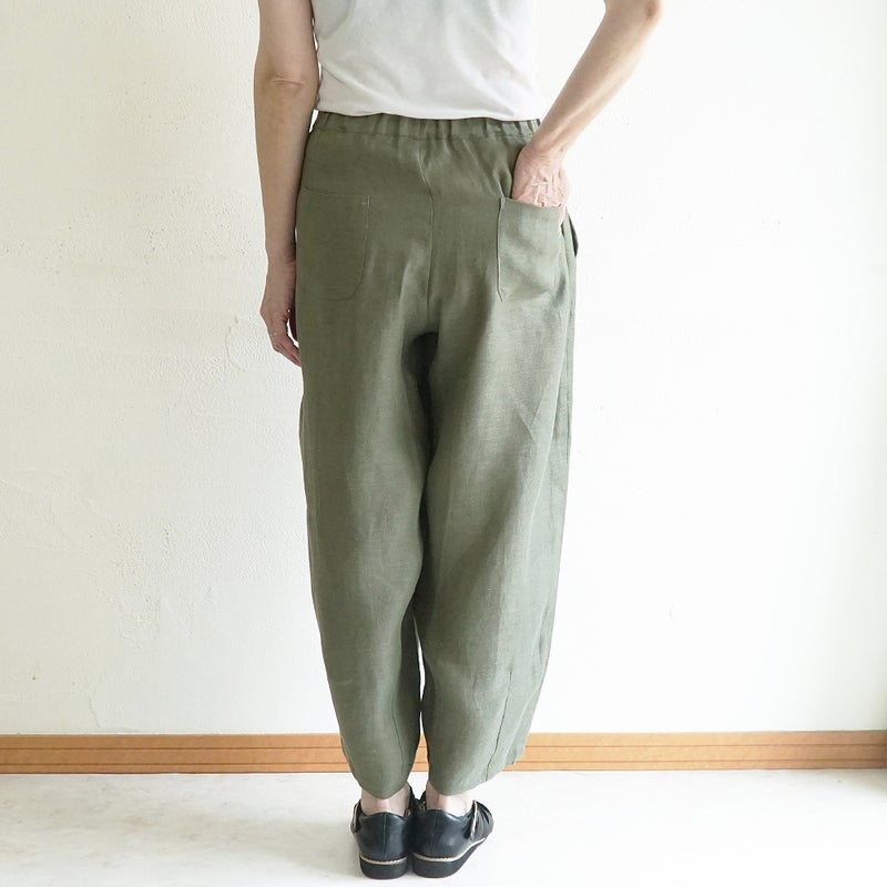 Branch m‘.,ブランチエム,ナチュラル,30代,40代,50代,60代,リネン,麻, ,ゆったり,ワイドパンツ,リネンワイドパンツ,リネンパンツ,パンツ,タックパンツ,フィグパンツ,コクーンパンツ