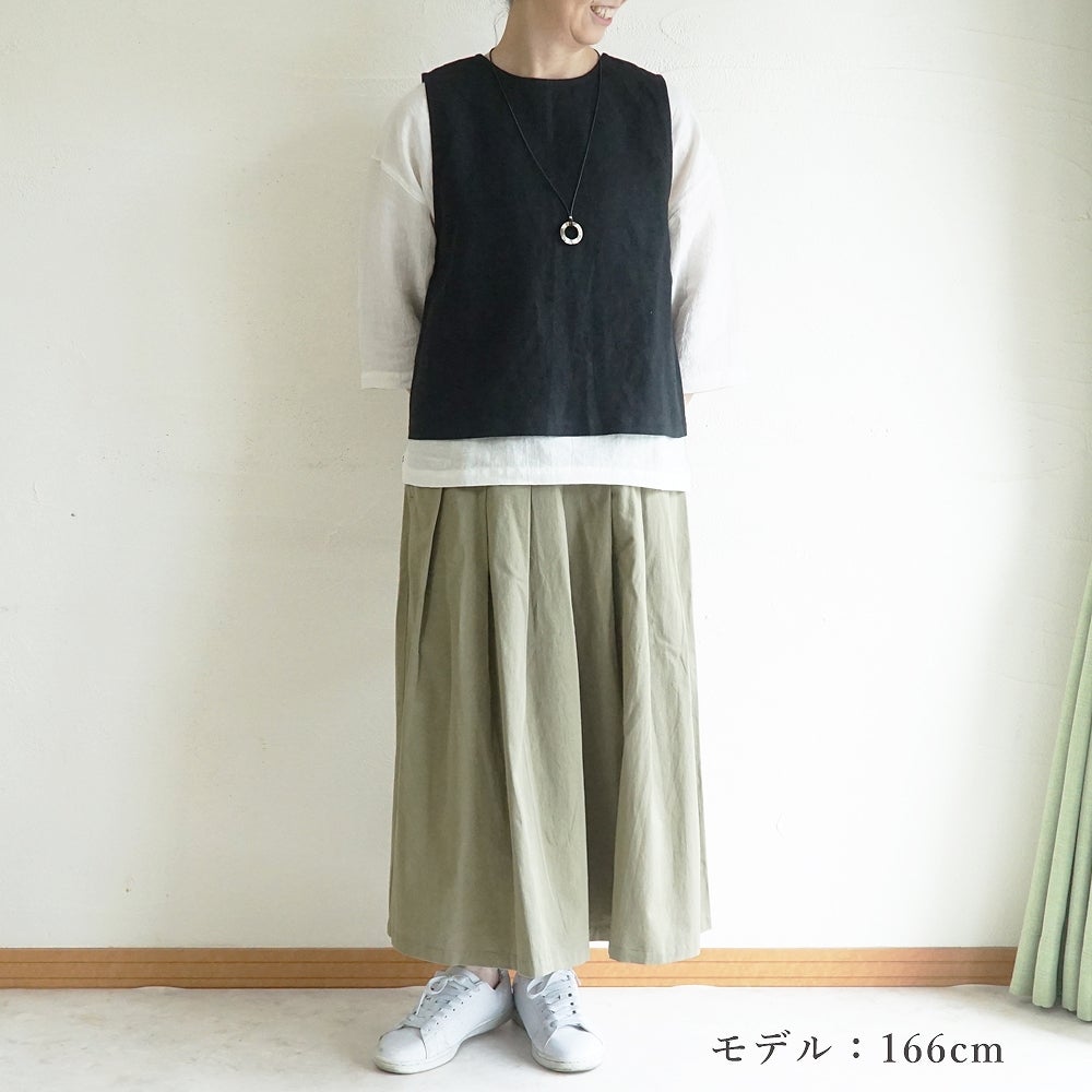 Branch m‘.,ブランチエム,ナチュラル,30代,40代,50代,60代,リネン,ゆったり,ベスト,リネンベスト,2wayベスト,2way,フォーマル,オケージョン,セットアップ,