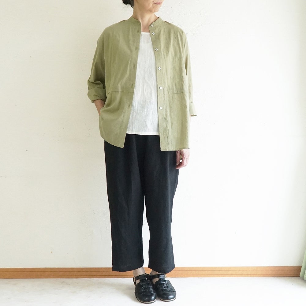 Branch m‘.,ブランチエム,ナチュラル,30代,40代,50代,60代,リネン,ゆったり,麻,pants,パンツ,テーパード,テーパードパンツ,リネンパンツ,フォーマル,オケージョン,セットアップ,