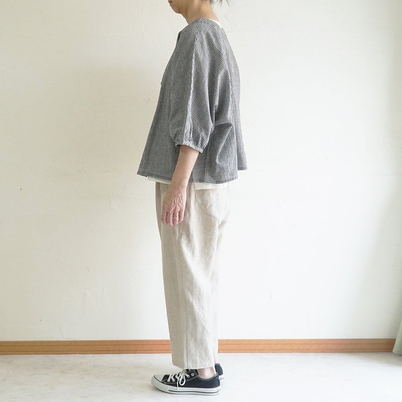 Branch m‘.,ブランチエム,ナチュラル,30代,40代,50代,60代,リネン,ゆったり,麻,pants,パンツ,テーパード,テーパードパンツ,リネンパンツ,フォーマル,オケージョン,セットアップ,
