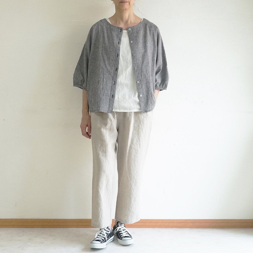 Branch m‘.,ブランチエム,ナチュラル,30代,40代,50代,60代,リネン,ゆったり,麻,pants,パンツ,テーパード,テーパードパンツ,リネンパンツ,フォーマル,オケージョン,セットアップ,