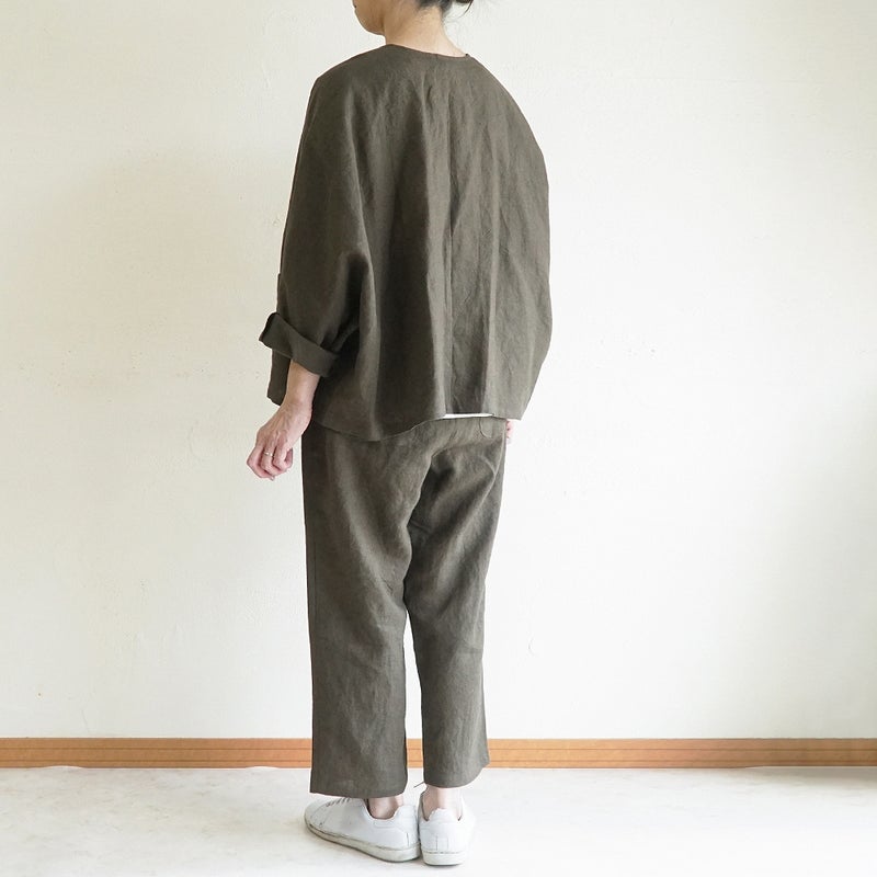 Branch m‘.,ブランチエム,ナチュラル,30代,40代,50代,60代,リネン,ゆったり,麻,pants,パンツ,テーパード,テーパードパンツ,リネンパンツ,フォーマル,オケージョン,セットアップ,