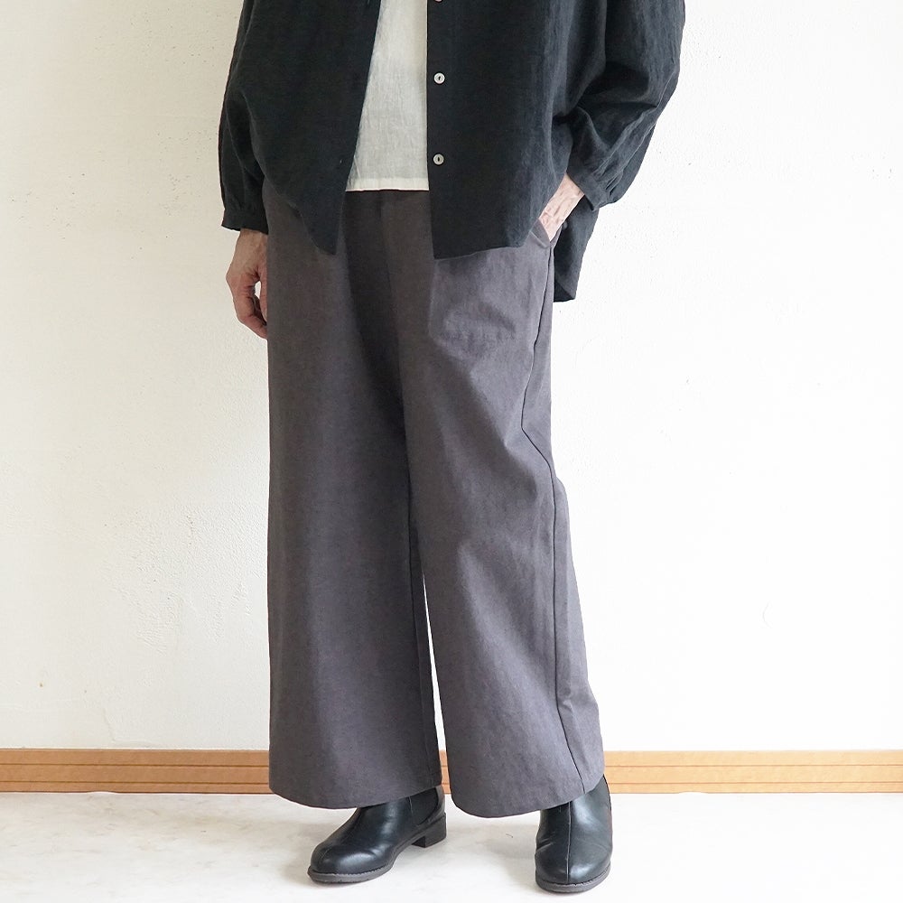 Branch m‘.,ブランチエム,ナチュラル,30代,40代,50代,60代,コットン,綿,ゆったり,パンツ, ,ベイカーパンツ,ストレートパンツ,ワイドパンツ,リネン,麻,綿麻,コットンリネン