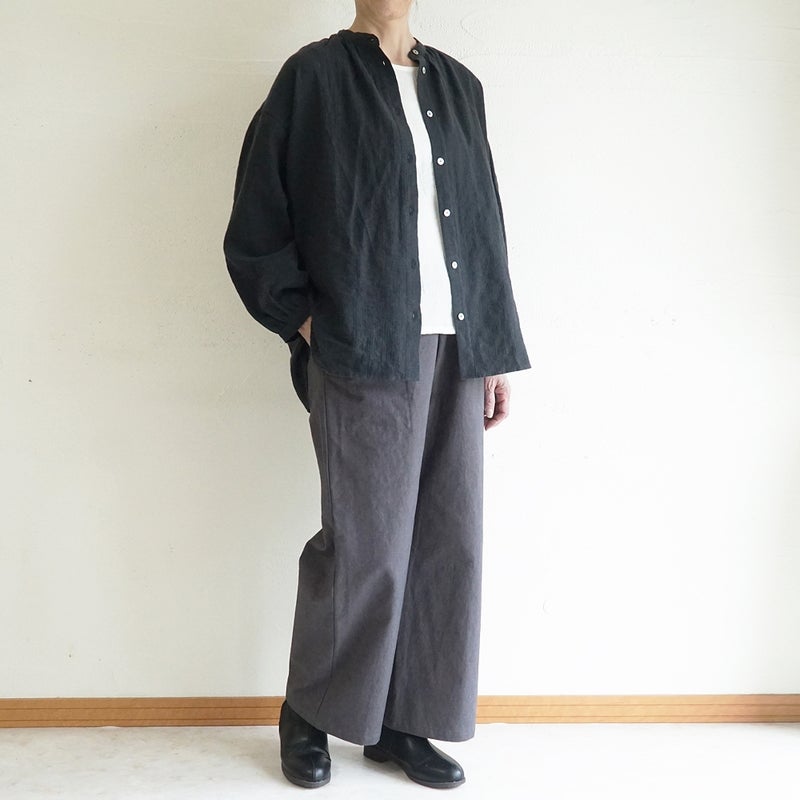 Branch m‘.,ブランチエム,ナチュラル,30代,40代,50代,60代,コットン,綿,ゆったり,パンツ, ,ベイカーパンツ,ストレートパンツ,ワイドパンツ,リネン,麻,綿麻,コットンリネン