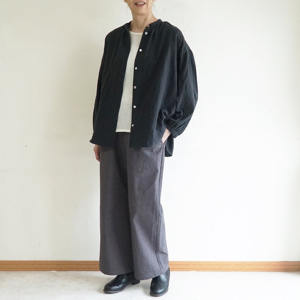 Branch m‘.,ブランチエム,ナチュラル,30代,40代,50代,60代,コットン,綿,ゆったり,パンツ, ,ベイカーパンツ,ストレートパンツ,ワイドパンツ,リネン,麻,綿麻,コットンリネン