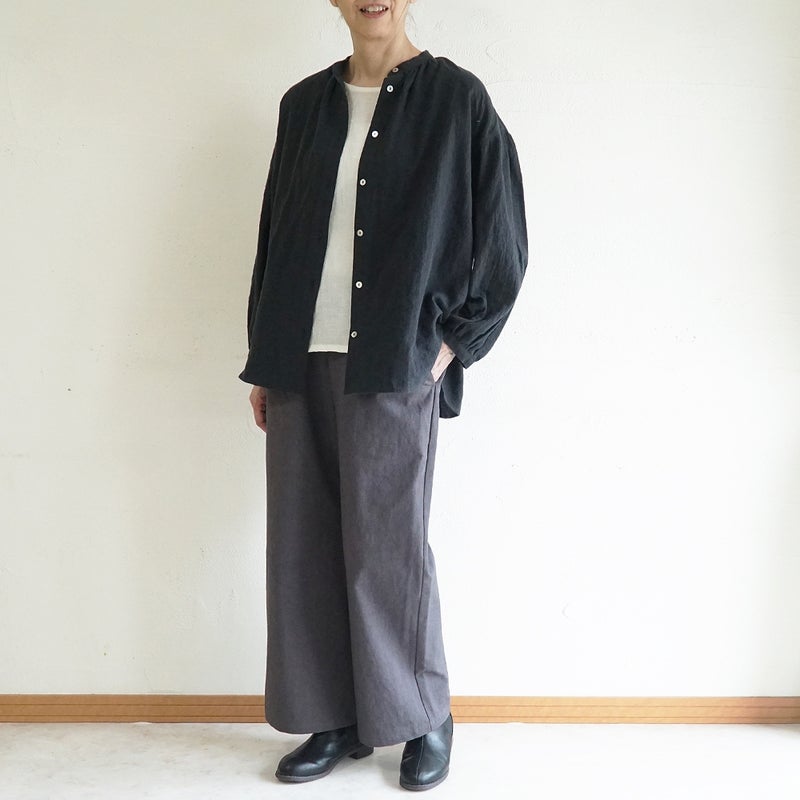 Branch m‘.,ブランチエム,ナチュラル,30代,40代,50代,60代,コットン,綿,ゆったり,パンツ, ,ベイカーパンツ,ストレートパンツ,ワイドパンツ,リネン,麻,綿麻,コットンリネン