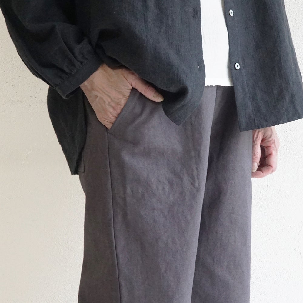 Branch m‘.,ブランチエム,ナチュラル,30代,40代,50代,60代,コットン,綿,ゆったり,パンツ, ,ベイカーパンツ,ストレートパンツ,ワイドパンツ,リネン,麻,綿麻,コットンリネン