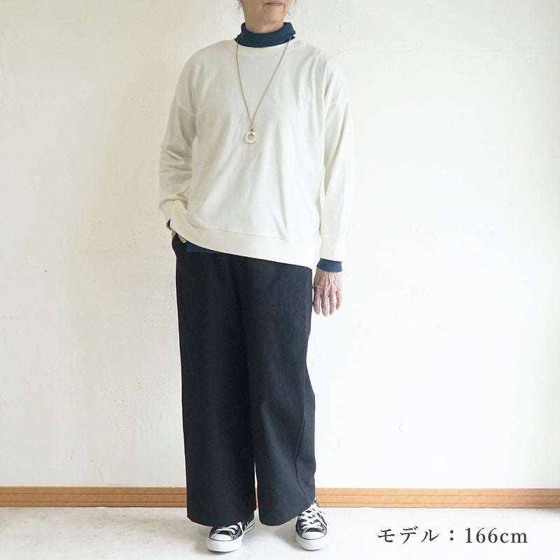 Branch m‘.,ブランチエム,ナチュラル,30代,40代,50代,60代,コットン,綿,ゆったり,パンツ, ,ベイカーパンツ,ストレートパンツ,ワイドパンツ,リネン,麻,綿麻,コットンリネン