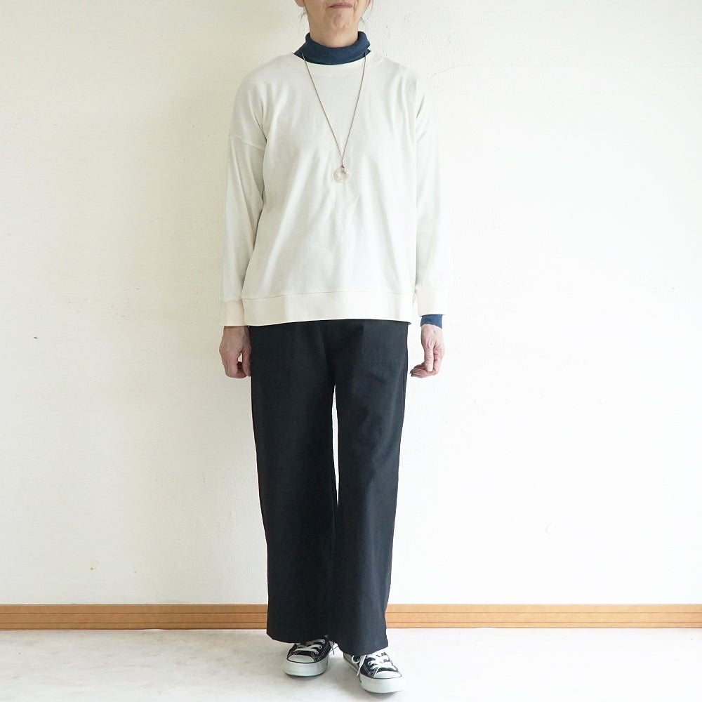 Branch m‘.,ブランチエム,ナチュラル,30代,40代,50代,60代,コットン,綿,ゆったり,パンツ, ,ベイカーパンツ,ストレートパンツ,ワイドパンツ,リネン,麻,綿麻,コットンリネン
