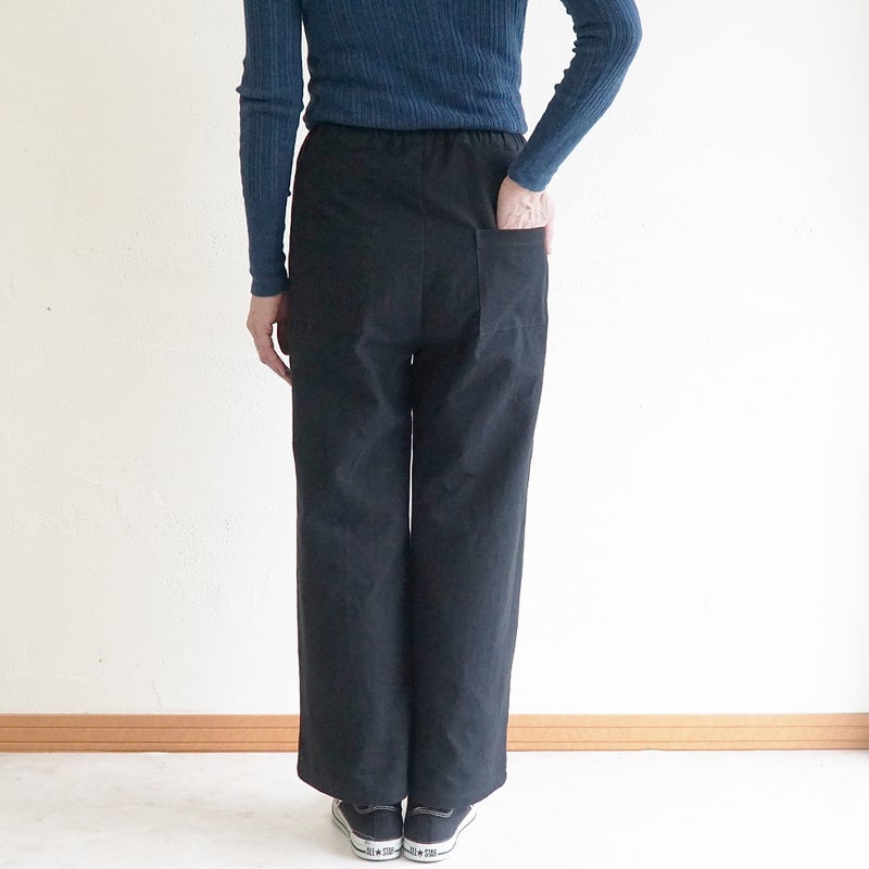 Branch m‘.,ブランチエム,ナチュラル,30代,40代,50代,60代,コットン,綿,ゆったり,パンツ, ,ベイカーパンツ,ストレートパンツ,ワイドパンツ,リネン,麻,綿麻,コットンリネン