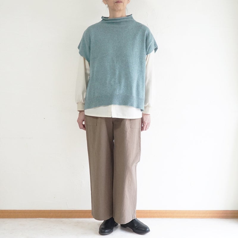 Branch m‘.,ブランチエム,ナチュラル,30代,40代,50代,60代,リネン,ゆったり,麻,コットン,綿,コットンリネン,pants,パンツ,ワイドパンツ,ストレートパンツ,サイドポケットパンツ,サイドポケット,