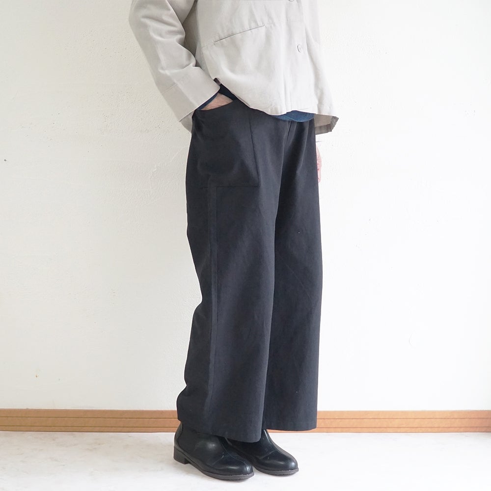 Branch m‘.,ブランチエム,ナチュラル,30代,40代,50代,60代,リネン,ゆったり,麻,コットン,綿,コットンリネン,pants,パンツ,ワイドパンツ,ストレートパンツ,サイドポケットパンツ,サイドポケット,