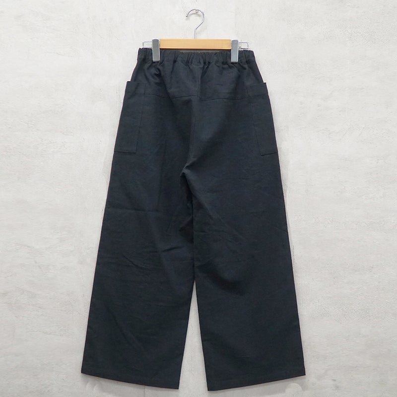 Branch m‘.,ブランチエム,ナチュラル,30代,40代,50代,60代,リネン,ゆったり,麻,コットン,綿,コットンリネン,pants,パンツ,ワイドパンツ,ストレートパンツ,サイドポケットパンツ,サイドポケット,