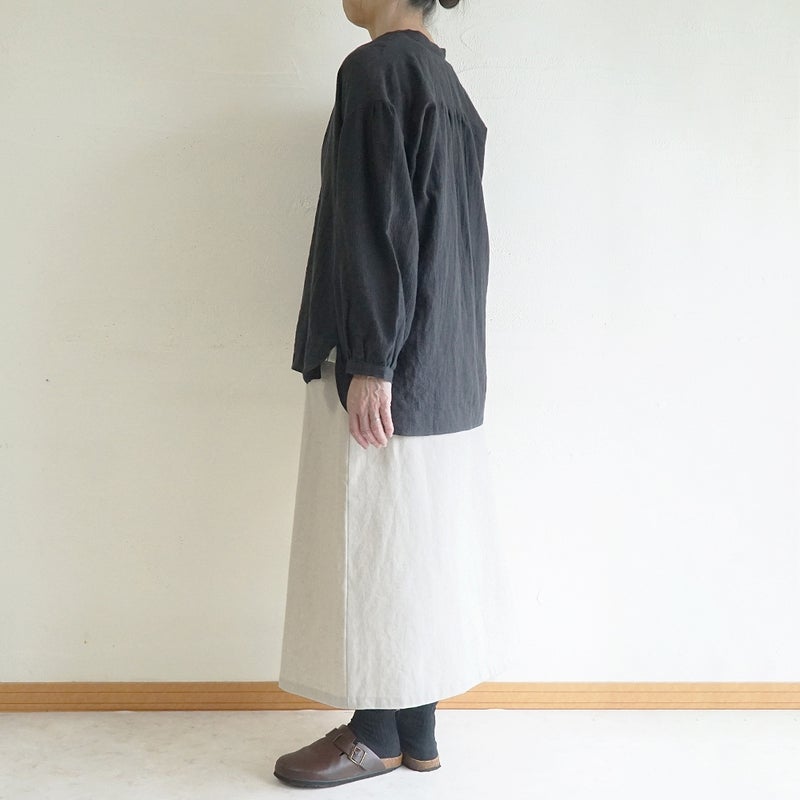 Branch m‘.,ブランチエム,ナチュラル,30代,40代,50代,60代,リネン,ゆったり,麻,スカート,リネンスカート,ナロースカート,麻,コットン,綿,コットンリネン