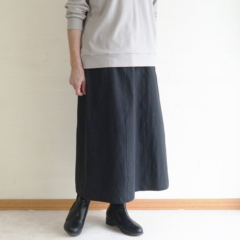 Branch m‘.,ブランチエム,ナチュラル,30代,40代,50代,60代,リネン,ゆったり,麻,スカート,リネンスカート,ナロースカート,麻,コットン,綿,コットンリネン