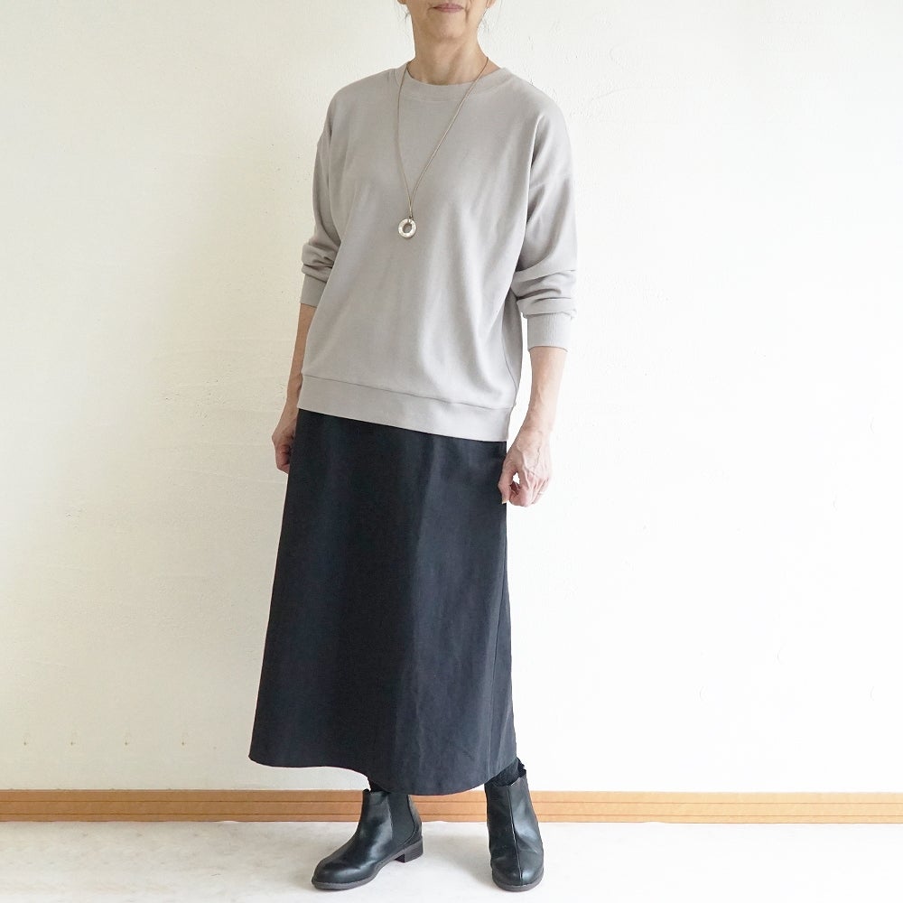 Branch m‘.,ブランチエム,ナチュラル,30代,40代,50代,60代,リネン,ゆったり,麻,スカート,リネンスカート,ナロースカート,麻,コットン,綿,コットンリネン