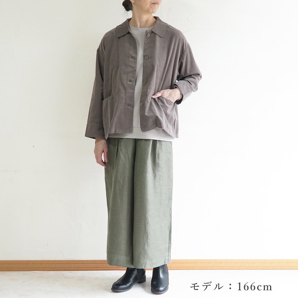 Branch m‘.,ブランチエム,ナチュラル,30代,40代,50代,60代,コットン,綿,ゆったり,ジャケット,羽織,コーデュロイ,コーデュロイジャケット,シャツジャケット