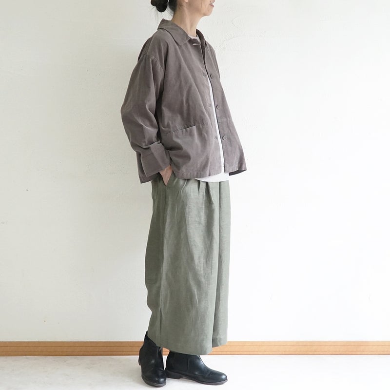 Branch m‘.,ブランチエム,ナチュラル,30代,40代,50代,60代,コットン,綿,ゆったり,ジャケット,羽織,コーデュロイ,コーデュロイジャケット,シャツジャケット