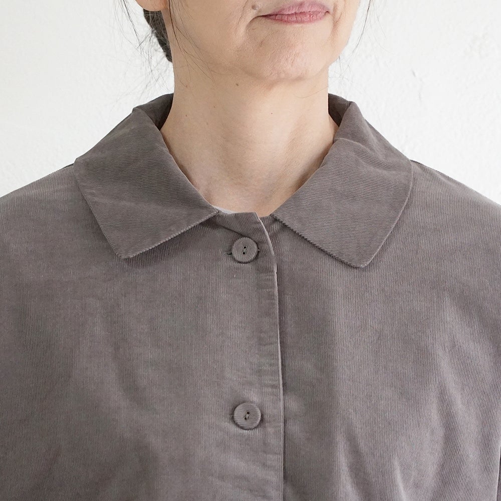 Branch m‘.,ブランチエム,ナチュラル,30代,40代,50代,60代,コットン,綿,ゆったり,ジャケット,羽織,コーデュロイ,コーデュロイジャケット,シャツジャケット