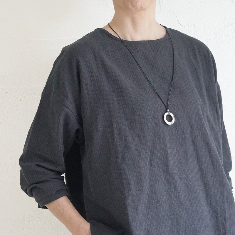 Branch m‘.,ブランチエム,ナチュラル,30代,40代,50代,60代,コットン,ゆったり,綿,ブラウス,プルオーバー,綿ブラウス,Tシャツ
