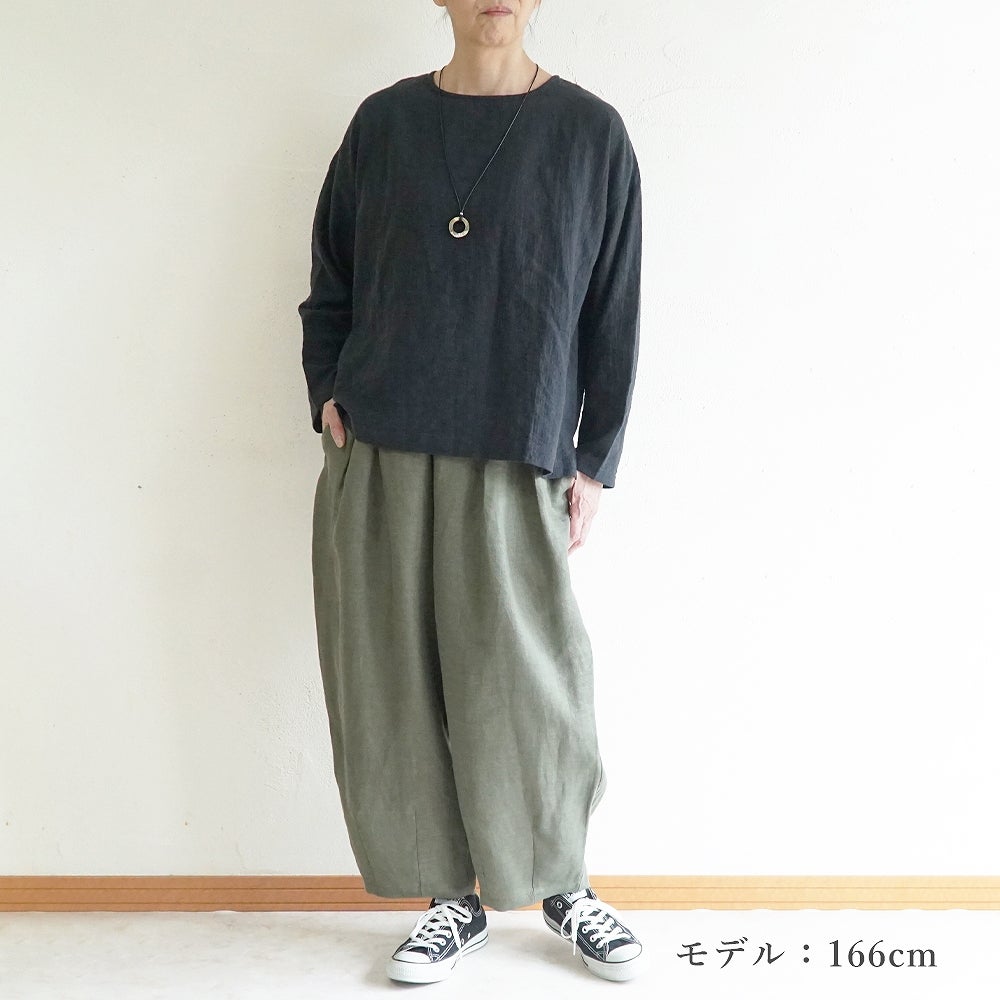 Branch m‘.,ブランチエム,ナチュラル,30代,40代,50代,60代,コットン,ゆったり,綿,ブラウス,プルオーバー,綿ブラウス,Tシャツ