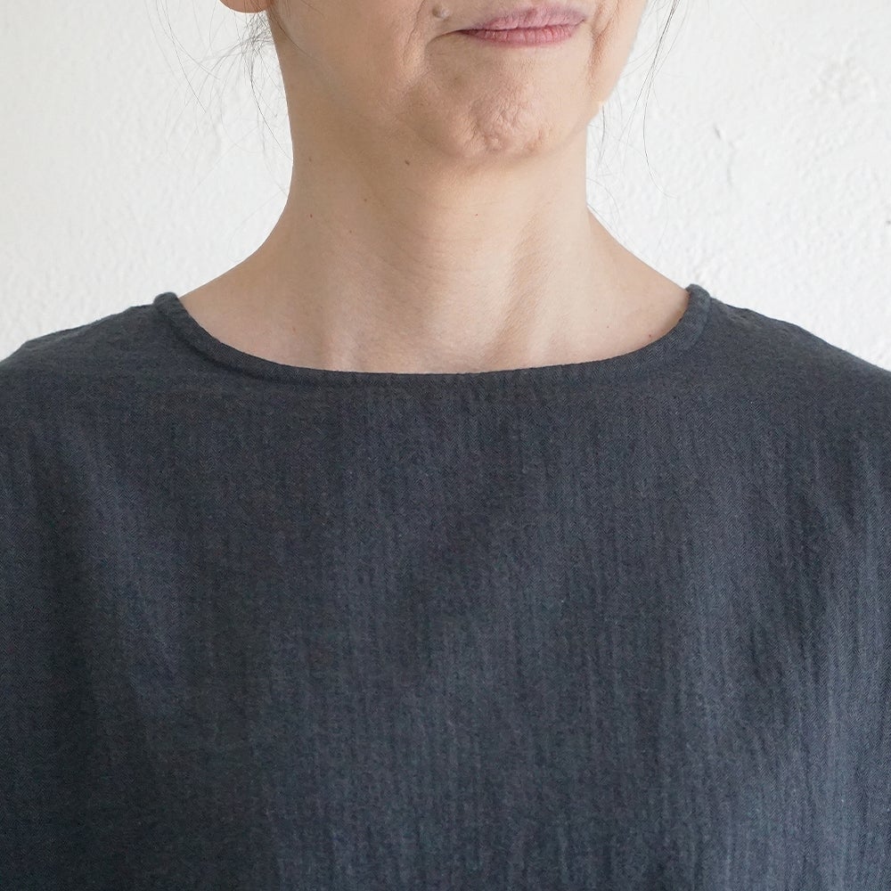Branch m‘.,ブランチエム,ナチュラル,30代,40代,50代,60代,コットン,ゆったり,綿,ブラウス,プルオーバー,綿ブラウス,Tシャツ