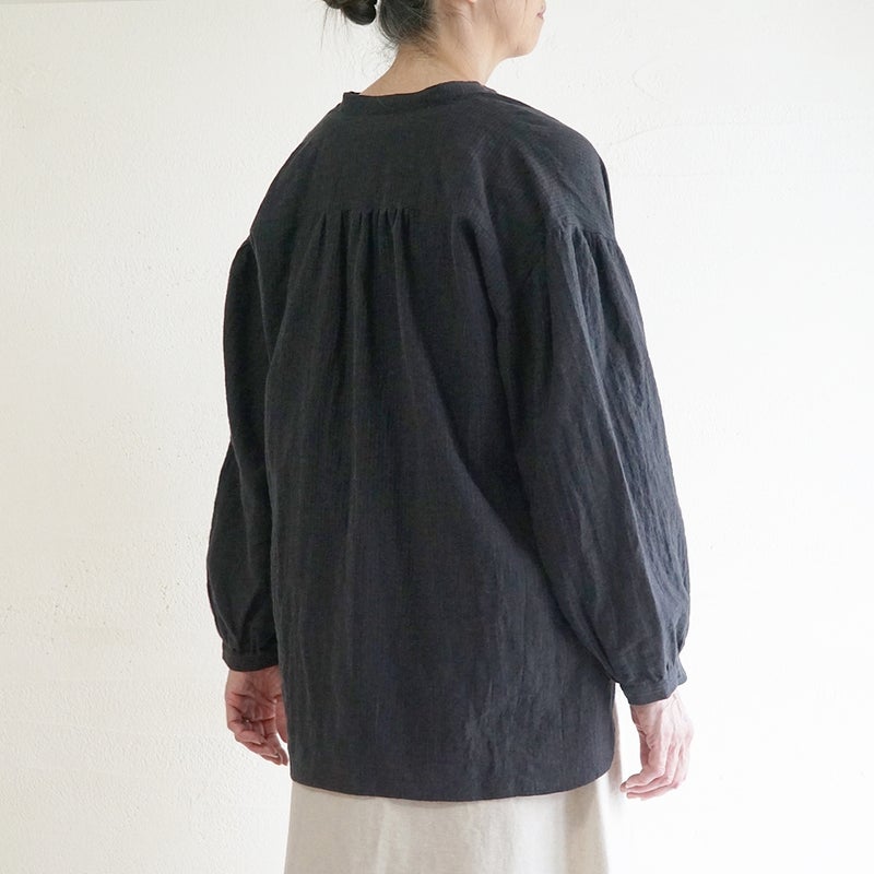 Branch m‘.,ブランチエム,ナチュラル,30代,40代,50代,60代,コットン,ゆったり,綿,ブラウス,シャツ,チュニック,チュニックブラウス,チュニックシャツ,バンドカラーブラウス,バンドカラーシャツ,バンドカラーチュニック,バンドカラー