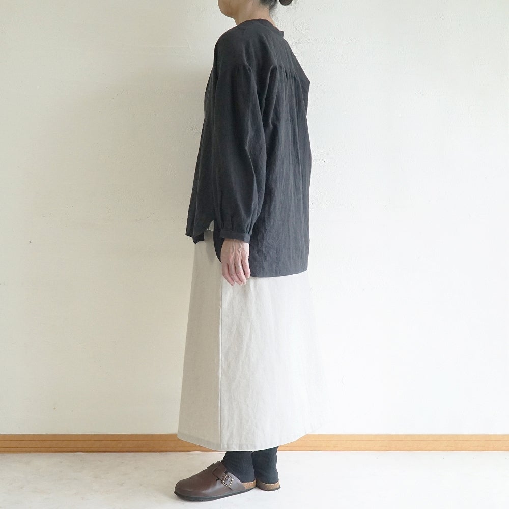 Branch m‘.,ブランチエム,ナチュラル,30代,40代,50代,60代,コットン,ゆったり,綿,ブラウス,シャツ,チュニック,チュニックブラウス,チュニックシャツ,バンドカラーブラウス,バンドカラーシャツ,バンドカラーチュニック,バンドカラー