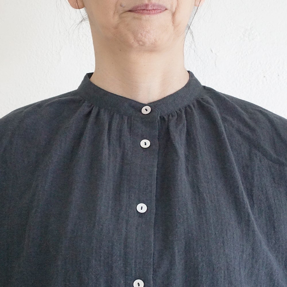 Branch m‘.,ブランチエム,ナチュラル,30代,40代,50代,60代,コットン,ゆったり,綿,ブラウス,シャツ,チュニック,チュニックブラウス,チュニックシャツ,バンドカラーブラウス,バンドカラーシャツ,バンドカラーチュニック,バンドカラー