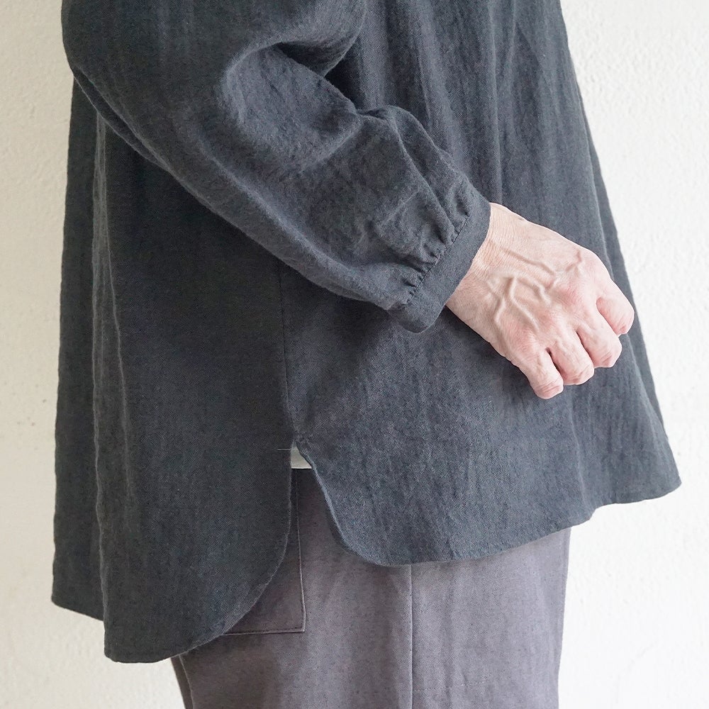 Branch m‘.,ブランチエム,ナチュラル,30代,40代,50代,60代,コットン,ゆったり,綿,ブラウス,シャツ,チュニック,チュニックブラウス,チュニックシャツ,バンドカラーブラウス,バンドカラーシャツ,バンドカラーチュニック,バンドカラー