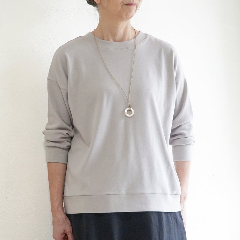 Branch m‘.,ブランチエム,ナチュラル,30代,40代,50代,60代,コットン,綿,ゆったり,Tシャツ,カットソー,ロンT,プルオーバー,スウェット,長袖,