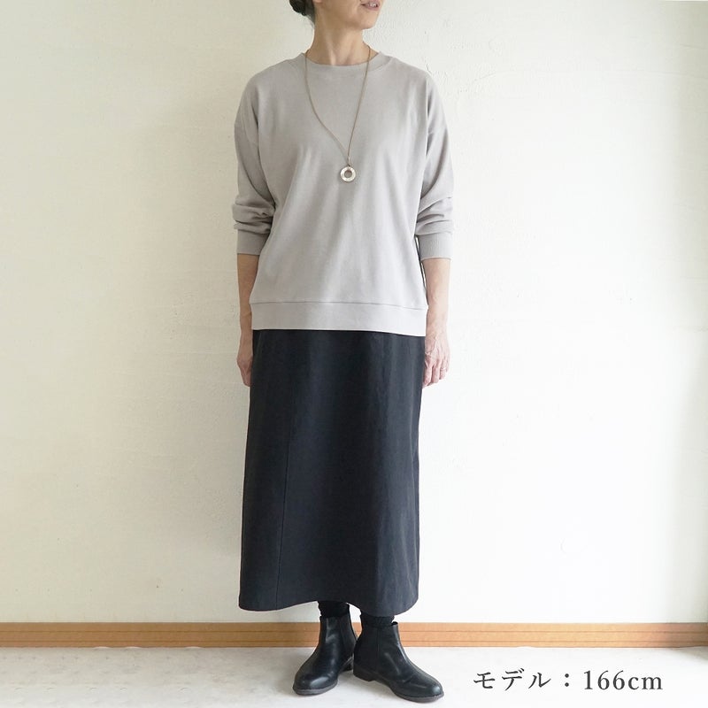 Branch m‘.,ブランチエム,ナチュラル,30代,40代,50代,60代,コットン,綿,ゆったり,Tシャツ,カットソー,ロンT,プルオーバー,スウェット,長袖,