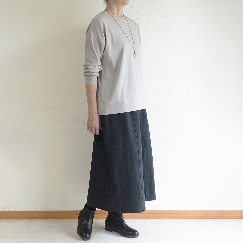 Branch m‘.,ブランチエム,ナチュラル,30代,40代,50代,60代,コットン,綿,ゆったり,Tシャツ,カットソー,ロンT,プルオーバー,スウェット,長袖,
