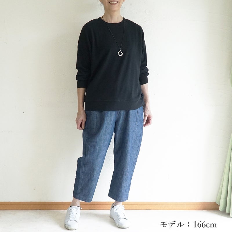 Branch m‘.,ブランチエム,ナチュラル,30代,40代,50代,60代,コットン,綿,ゆったり,Tシャツ,カットソー,ロンT,プルオーバー,スウェット,長袖,